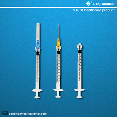 Простерилизованные устранимые медицинские потребляемые вещества, шприц 1ml класса III с иглой