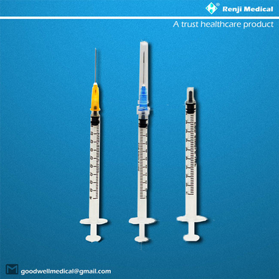 Шприц потребляемых веществ CE/ISO устранимый медицинский с томом иглы 1ml