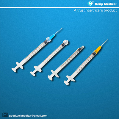 Шприц потребляемых веществ CE/ISO устранимый медицинский с томом иглы 1ml