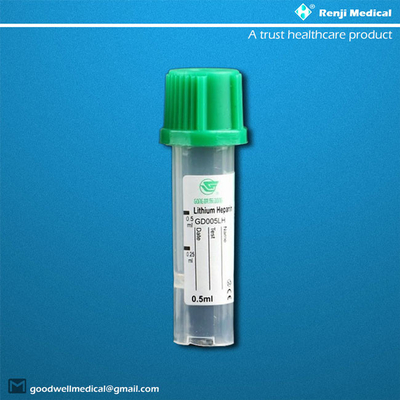 Трубка 0.25ml/0.5ml собрания крови PP микро- для newborn младенцев