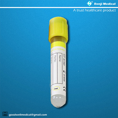 трубка анализа крови вакуума 5ml 7ml 3 лет срока годности при хранении для диагностик