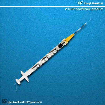 Простерилизованные устранимые медицинские потребляемые вещества, шприц 1ml класса III с иглой