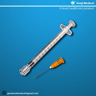 Потребляемые вещества MSDS устранимые медицинские, шприц замка 25G 1ml Luer с иглой
