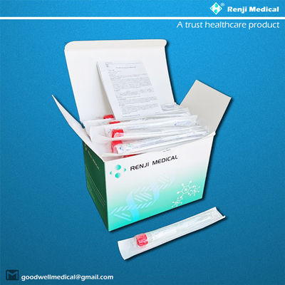 Носоглоточная трубка собрания образца вируса устранимая с красной крышкой